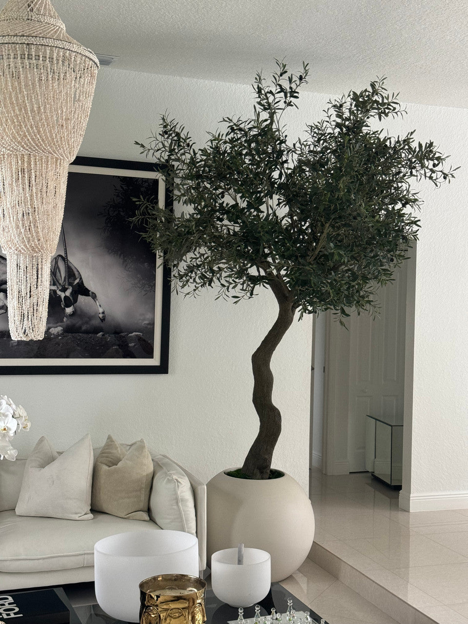 Olivier — Collection Menton, 18 cm, beige mat